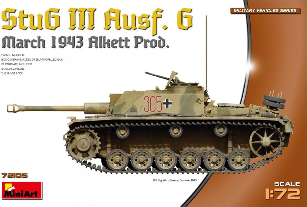 MiniArt 1/72 StuG. III Ausf.G Alkett Prod 72105